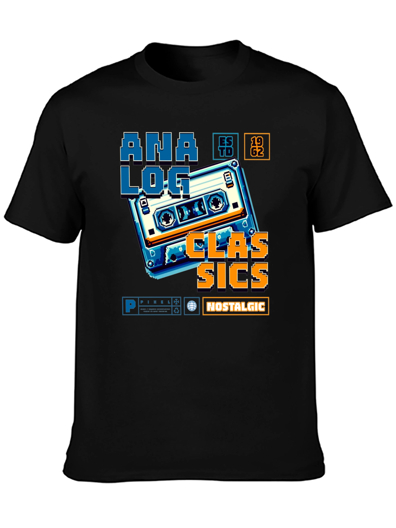 Retro Analog Cassette Graphic Tee