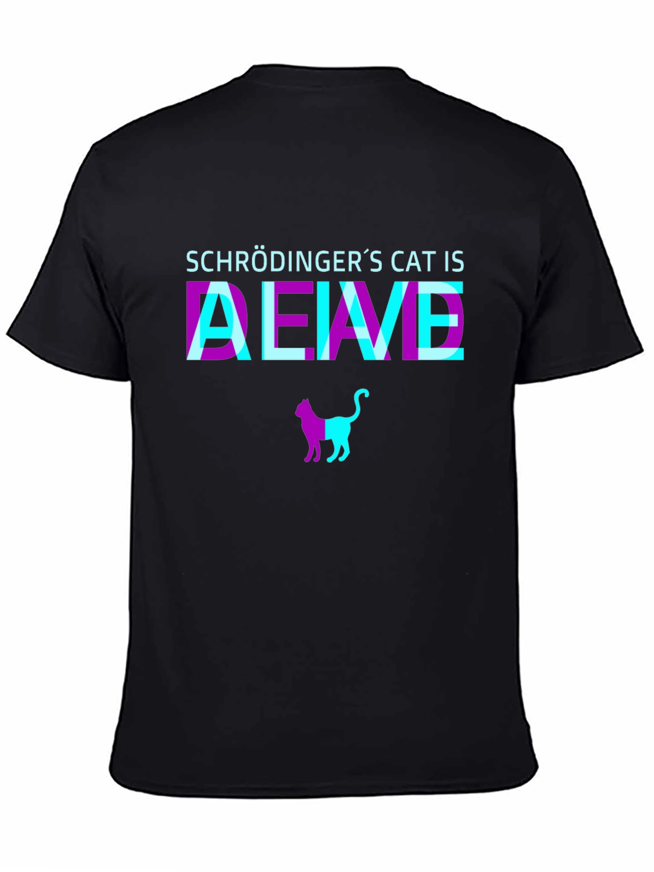 Schrödingers Cat T-Shirt - Alive & Dead