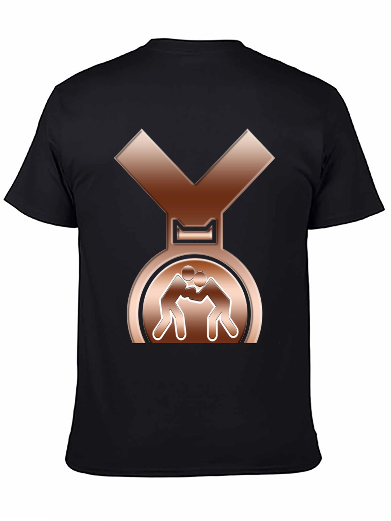 Wrestling Bronze Medal T-Shirt - Sporty Tee
