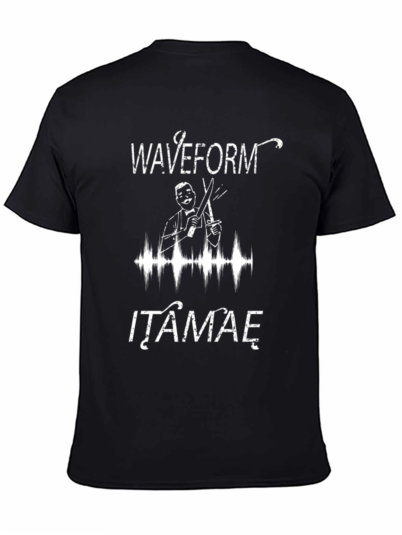 Waveform Itamae T-Shirt - Cool Sushi Chef Design
