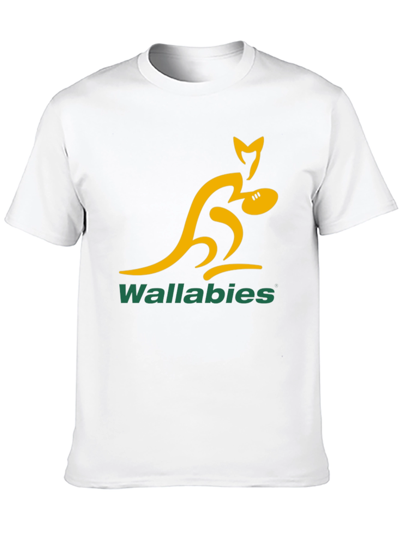 Wallabies Rugby T-Shirt - Black Cotton Tee