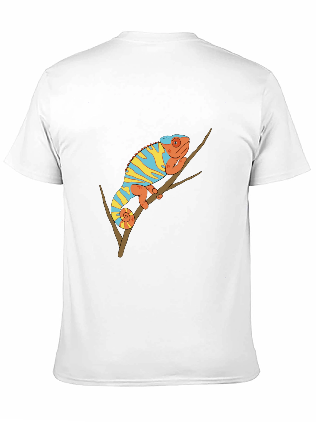 Chameleon Graphic Tee - Trendy Animal Print Shirt