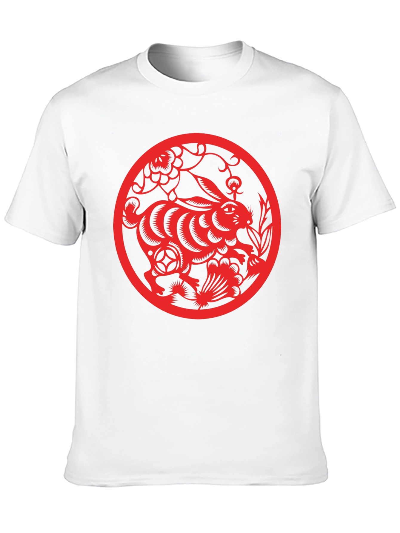 Rabbit Year T-Shirt - Red Chinese Zodiac Design