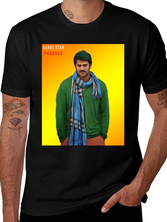 Rebel Star Prabhas Graphic T-Shirt