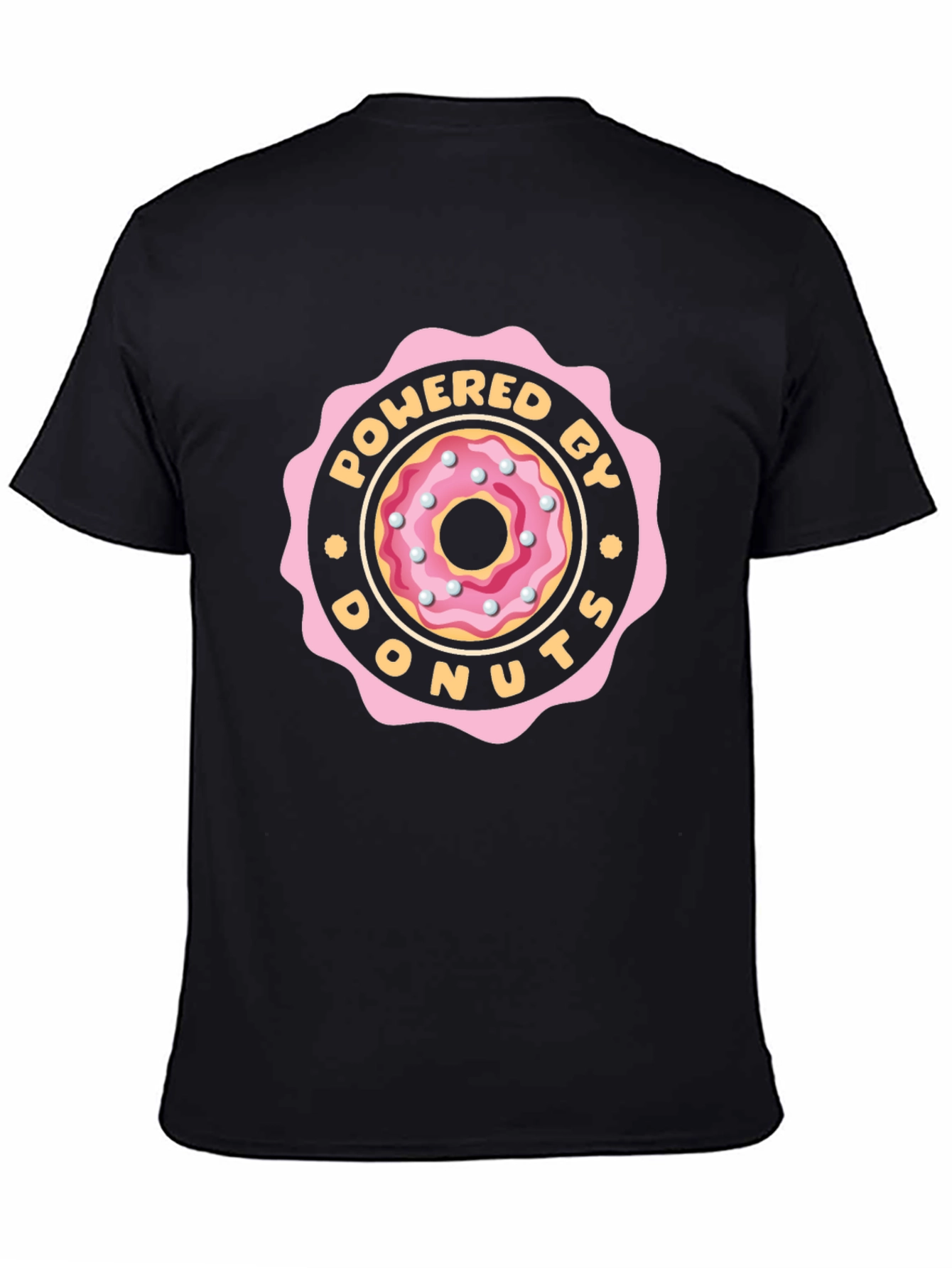 Powered By Donuts Graphic Tee - Black