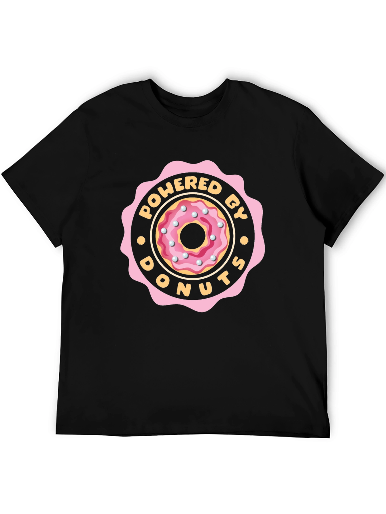 Powered By Donuts Graphic Tee - Black