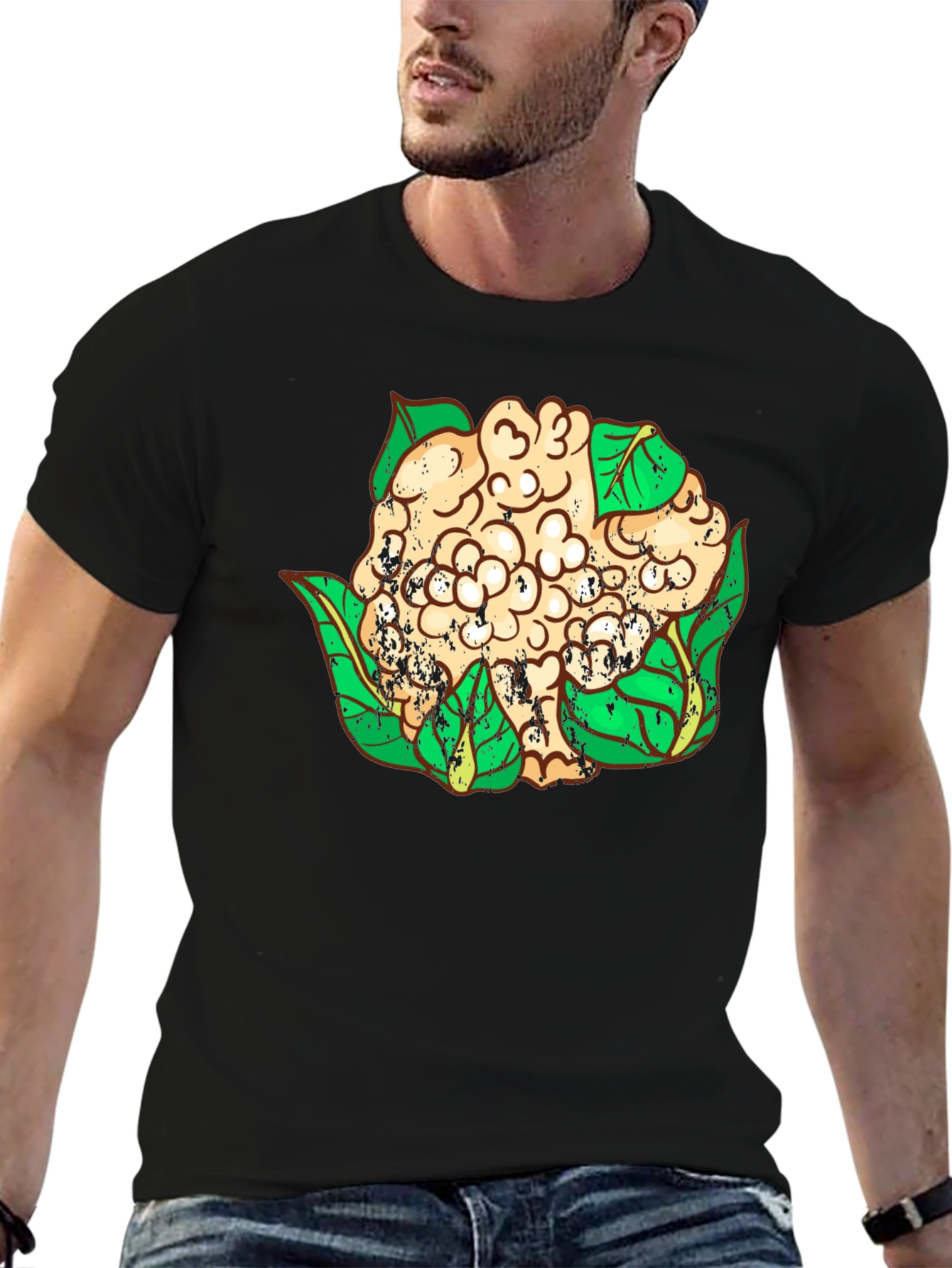 Cauliflower Graphic T-Shirt - Unique Vegan Style