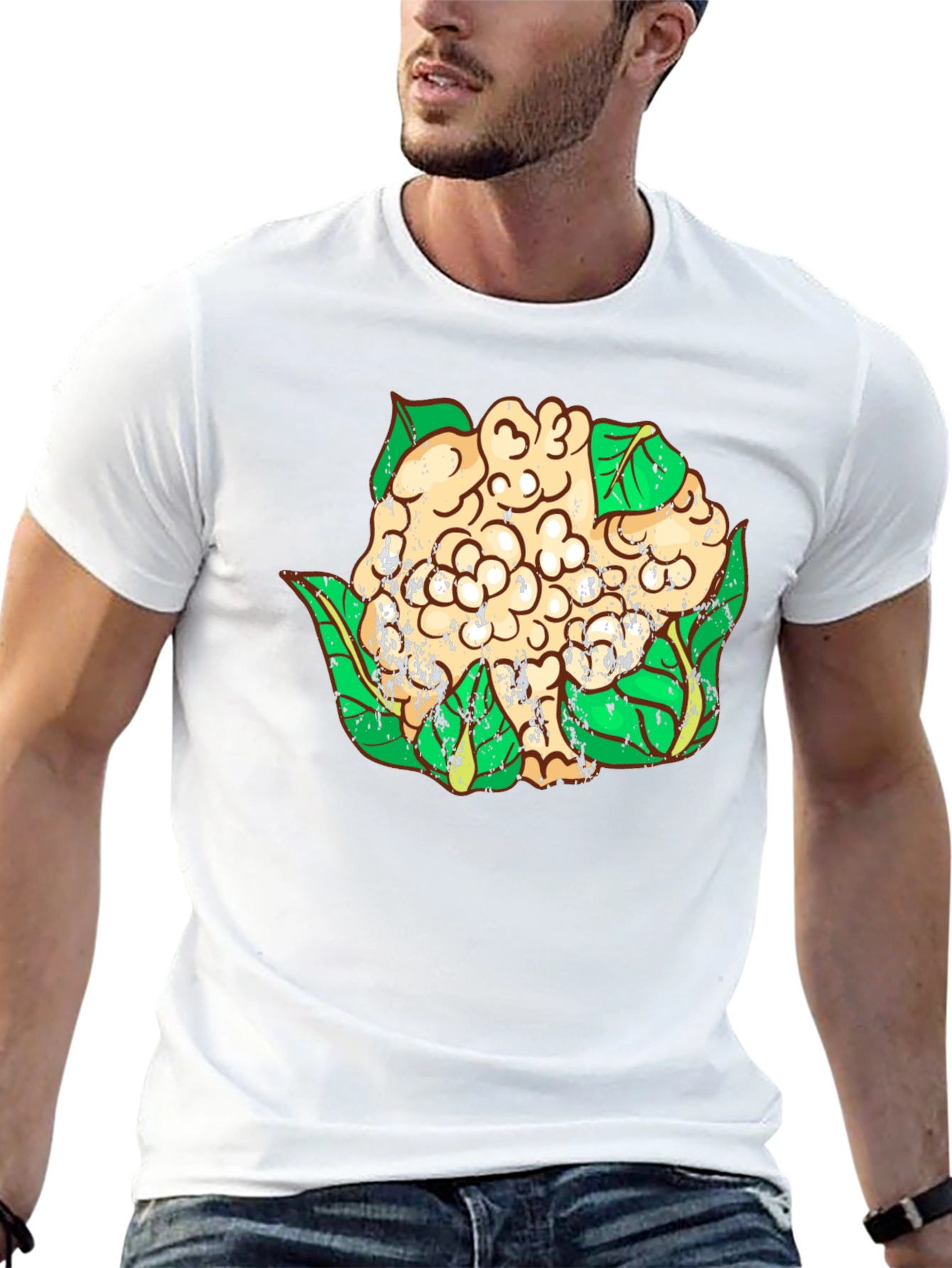 Cauliflower Graphic T-Shirt - Unique Vegan Style