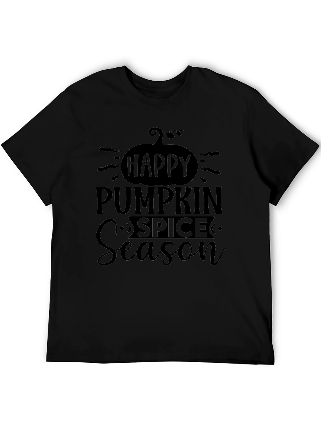 Happy Pumpkin Spice Season Black T-Shirt