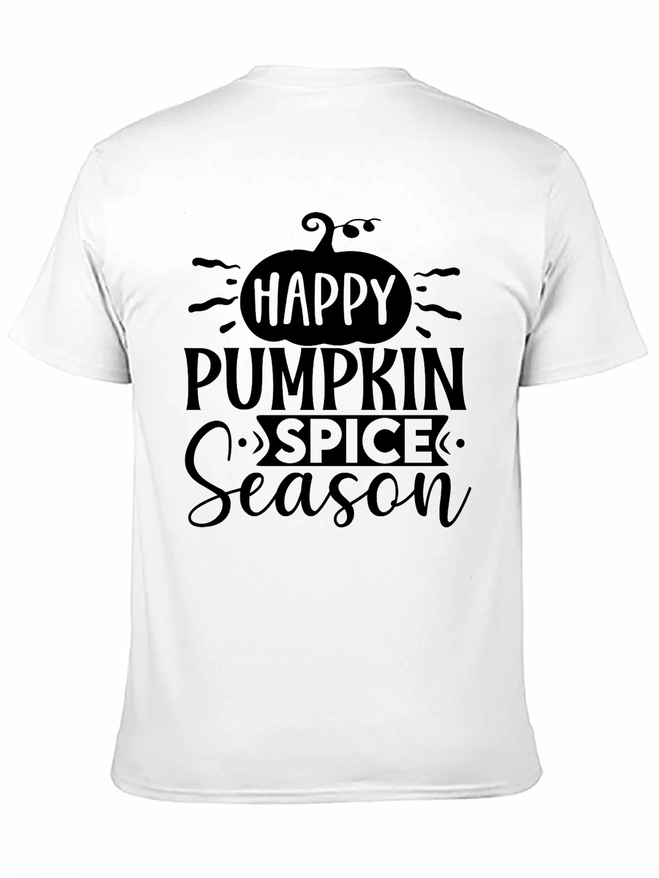 Happy Pumpkin Spice Season Black T-Shirt