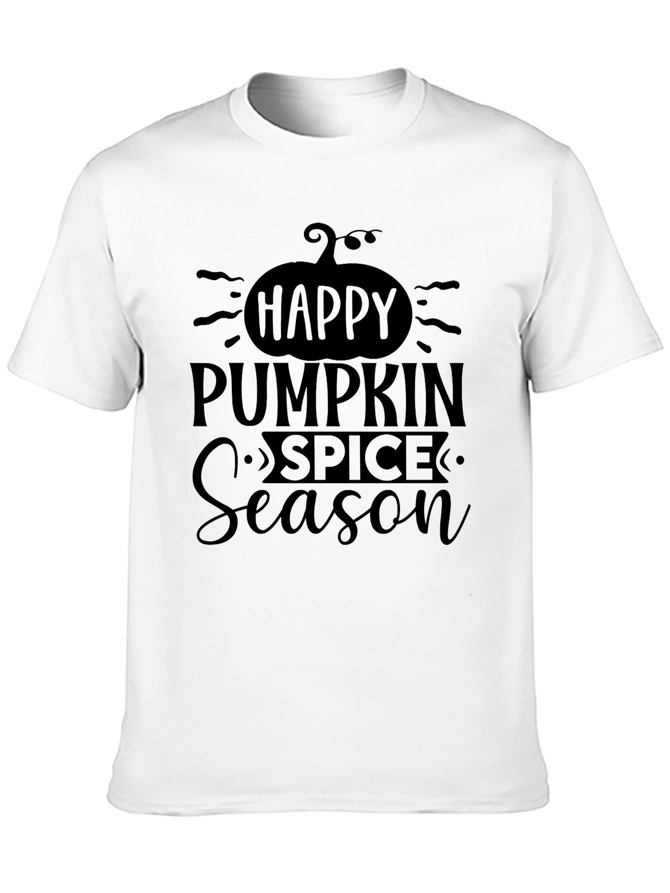 Happy Pumpkin Spice Season Black T-Shirt
