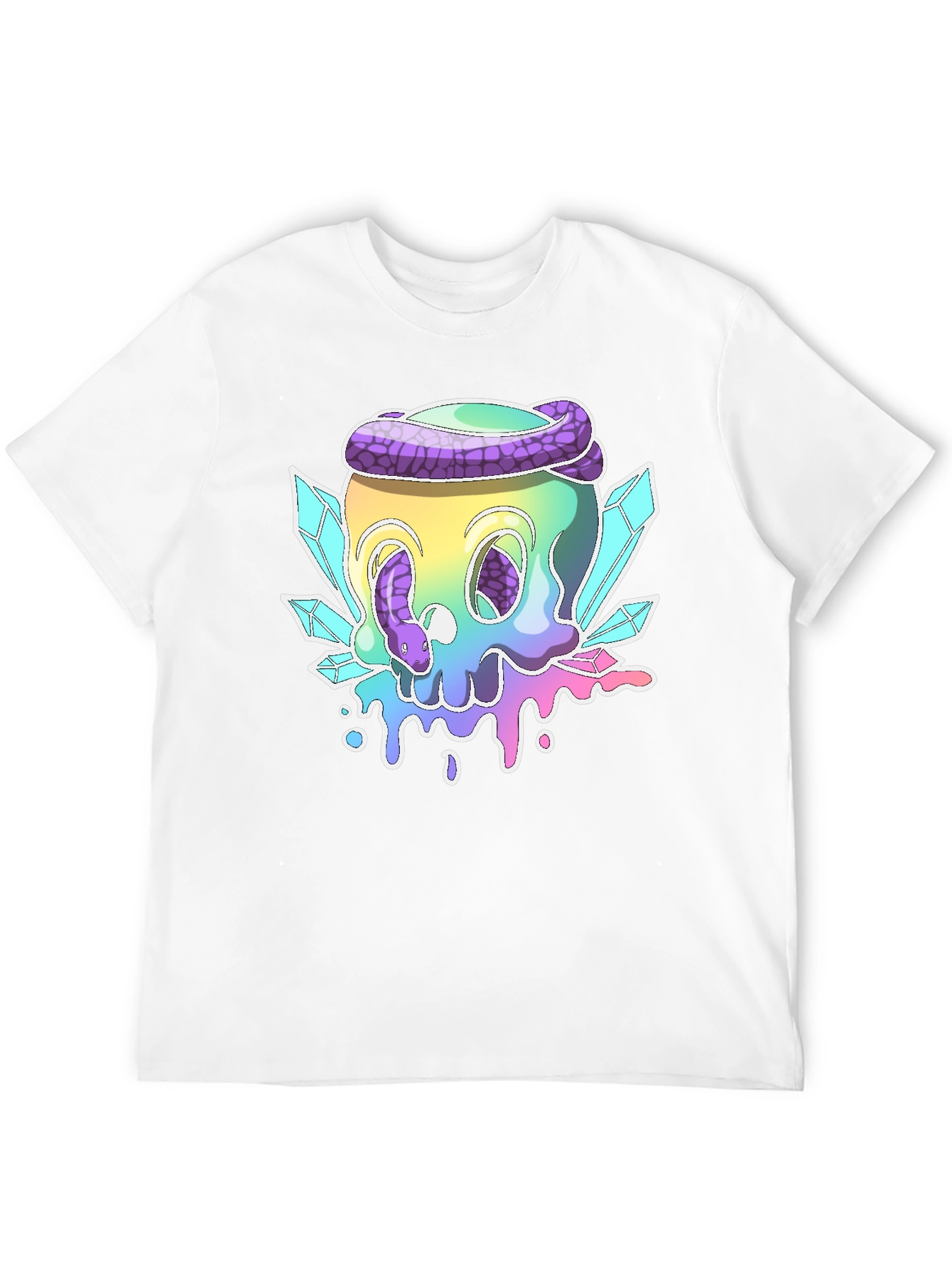 Skull & Snake Graphic T-Shirt