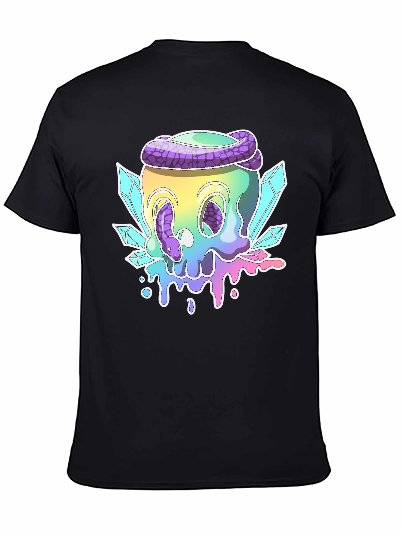 Skull & Snake Graphic T-Shirt