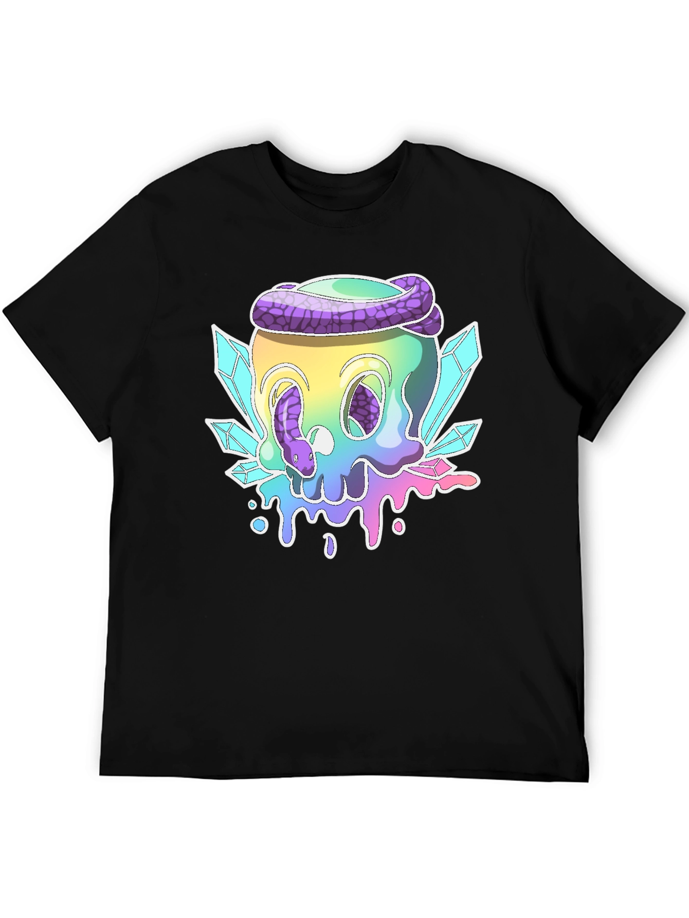 Skull & Snake Graphic T-Shirt