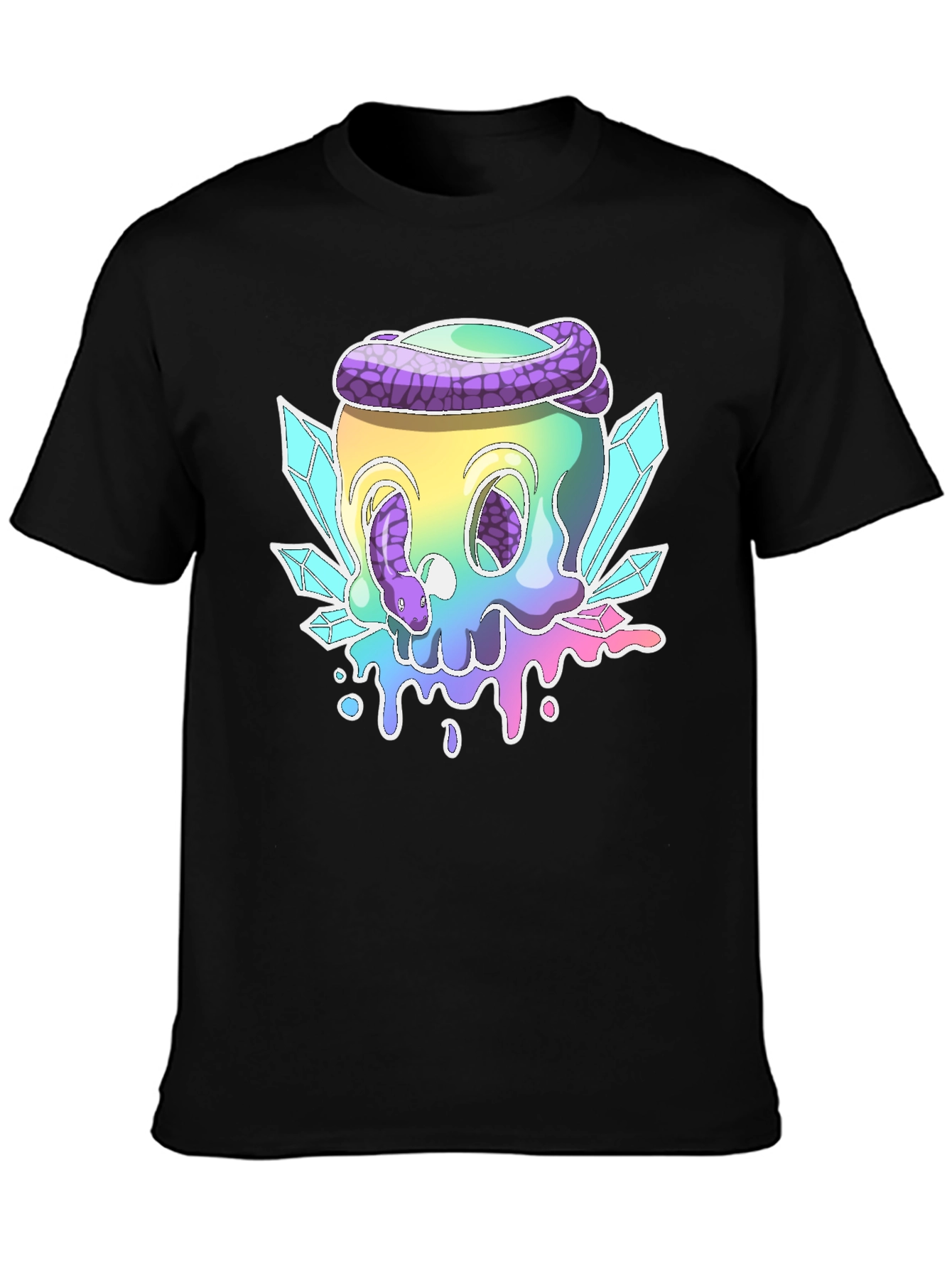 Skull & Snake Graphic T-Shirt