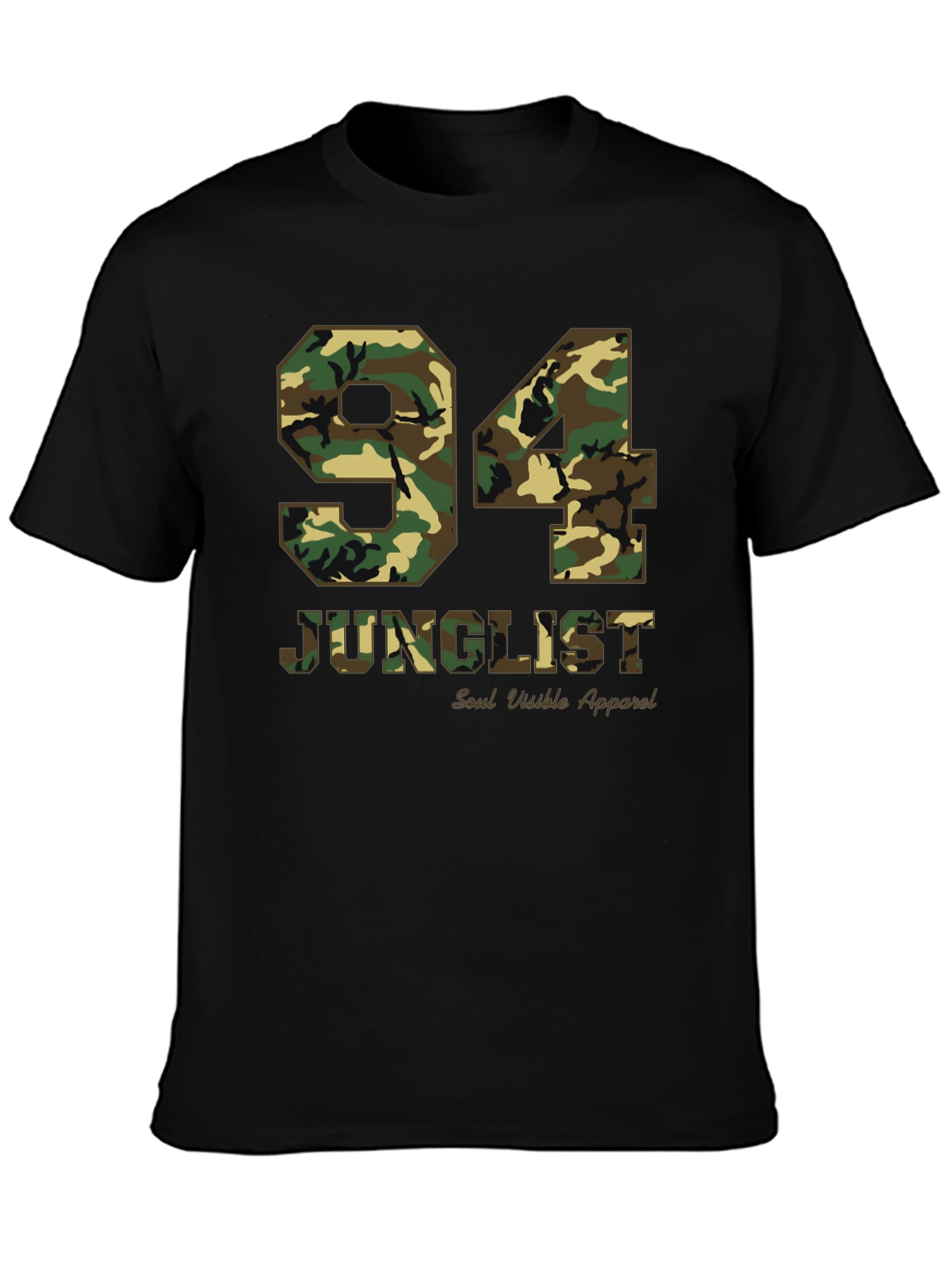 94 Junglist Camo Print Graphic Tee