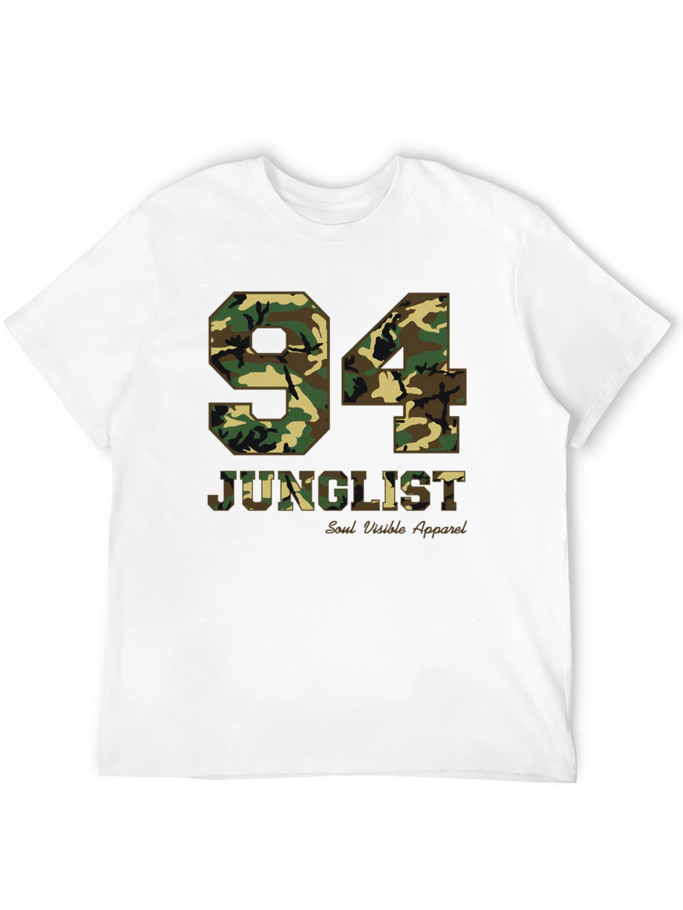 94 Junglist Camo Print Graphic Tee