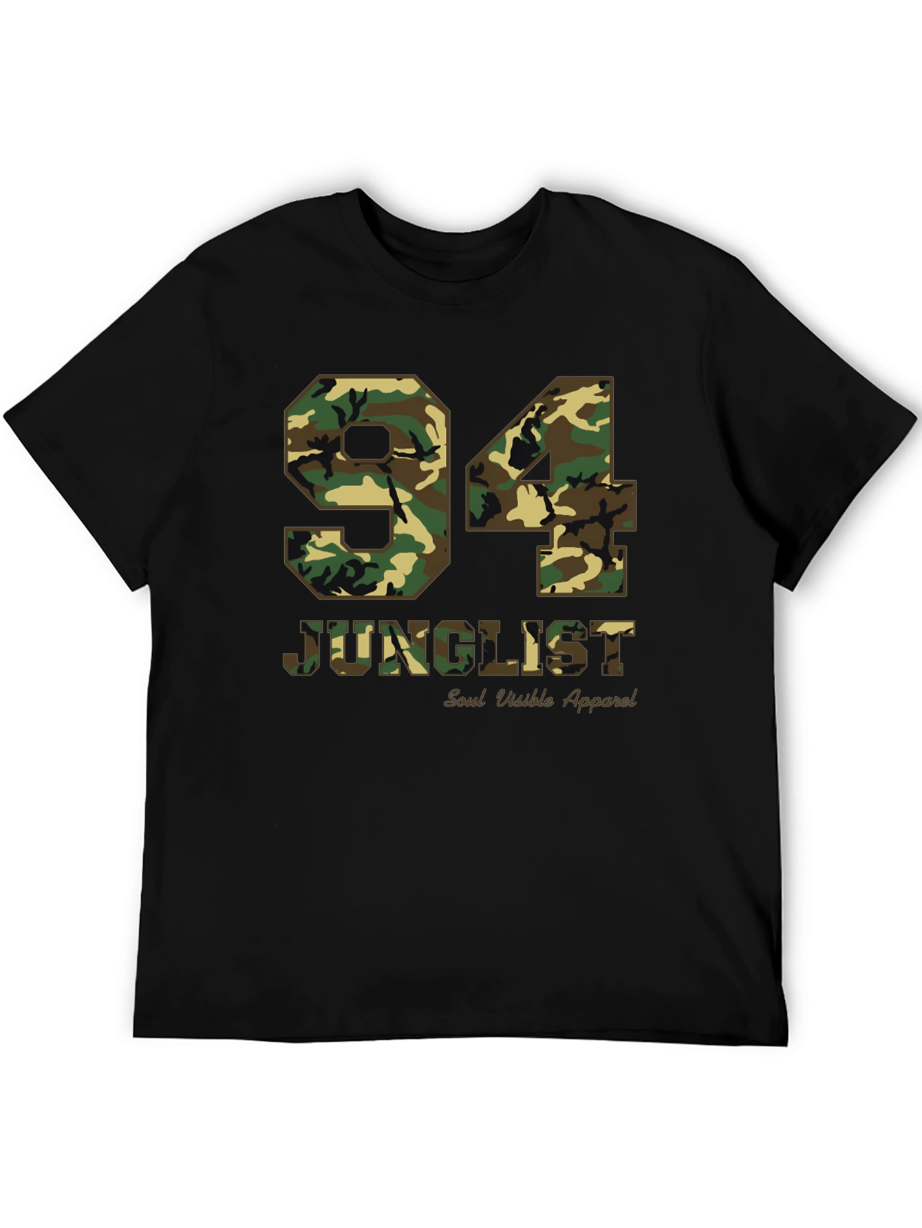 94 Junglist Camo Print Graphic Tee