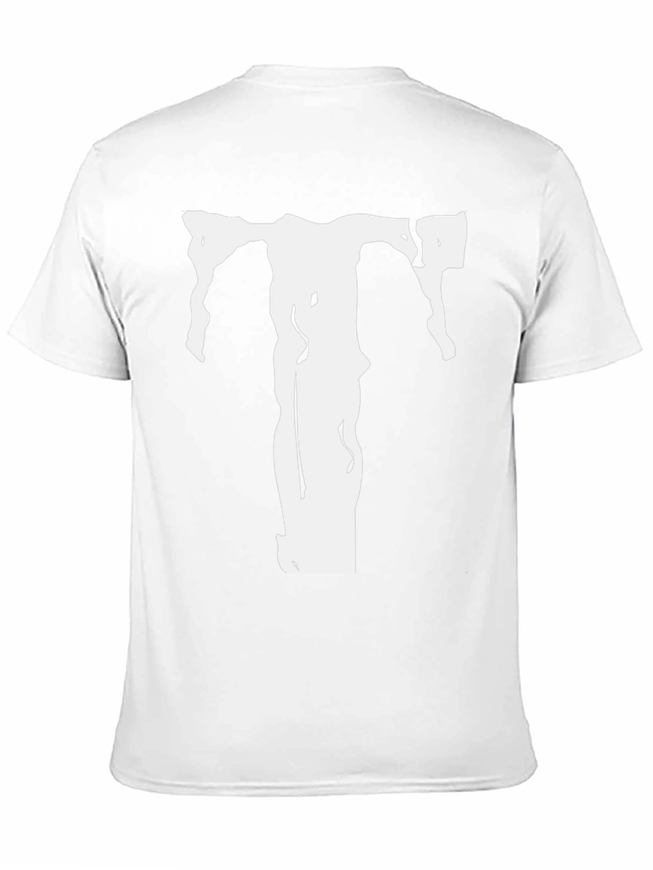 Black T-Shirt with White T Graphic