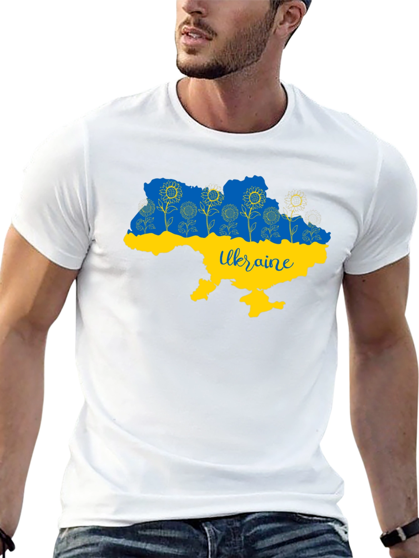 Ukraine Map Sunflower T-Shirt
