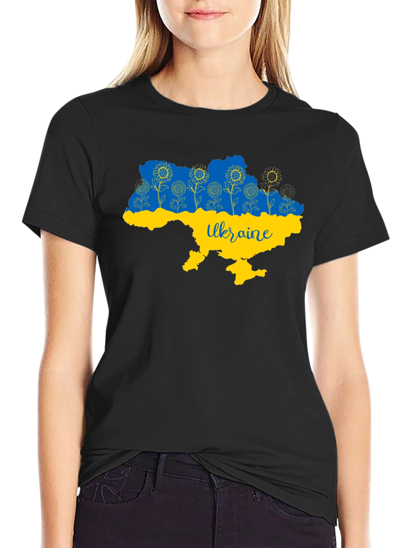 Ukraine Map Sunflower T-Shirt