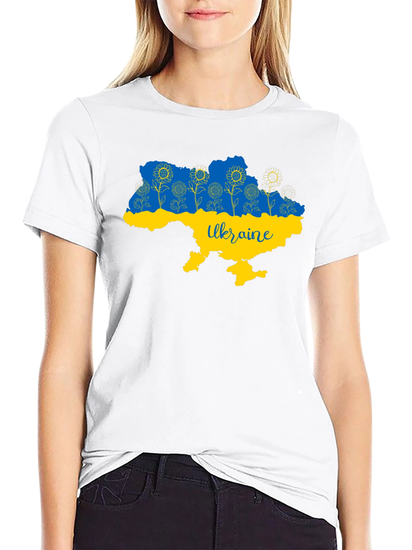 Ukraine Map Sunflower T-Shirt