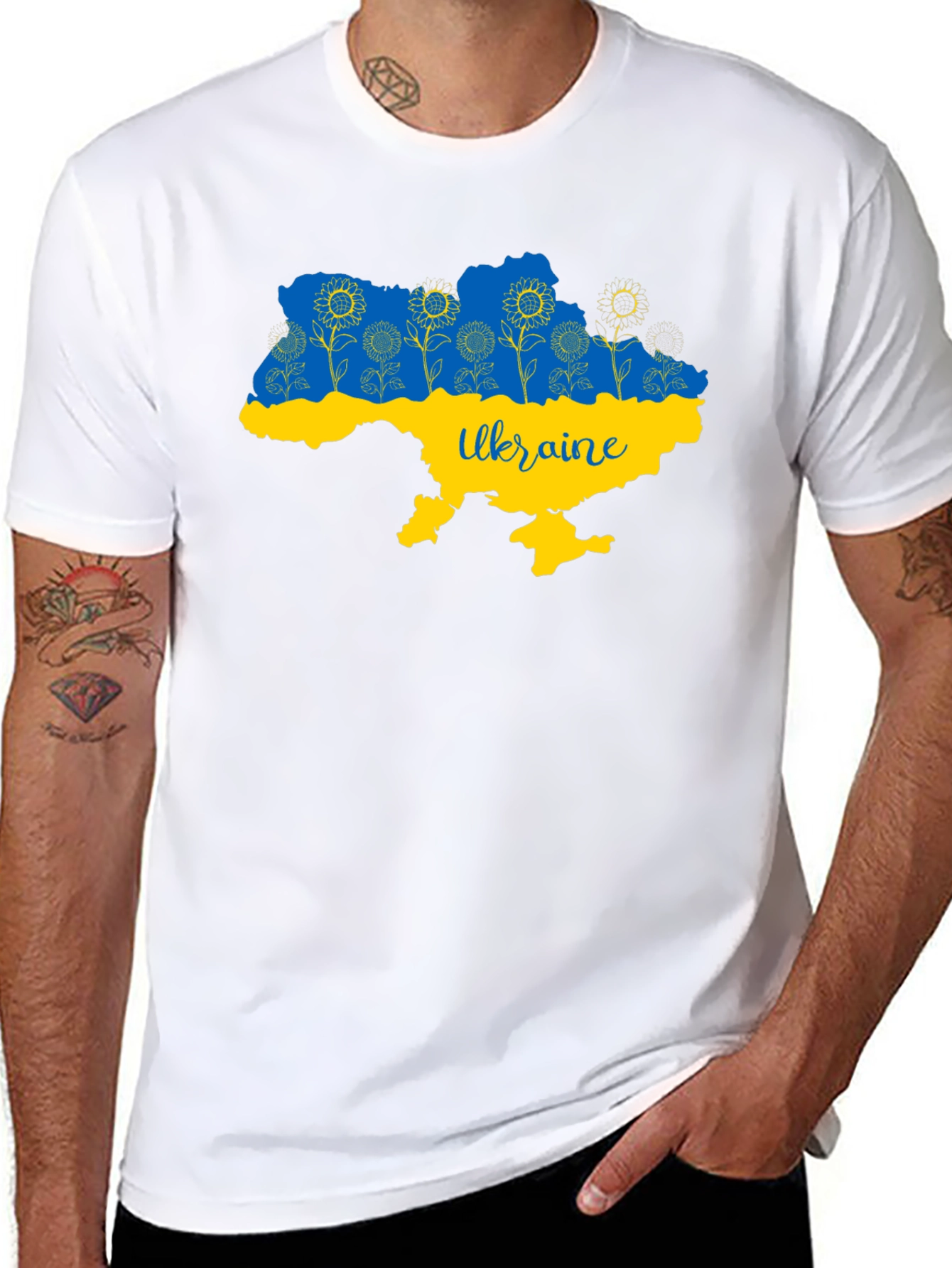 Ukraine Map Sunflower T-Shirt