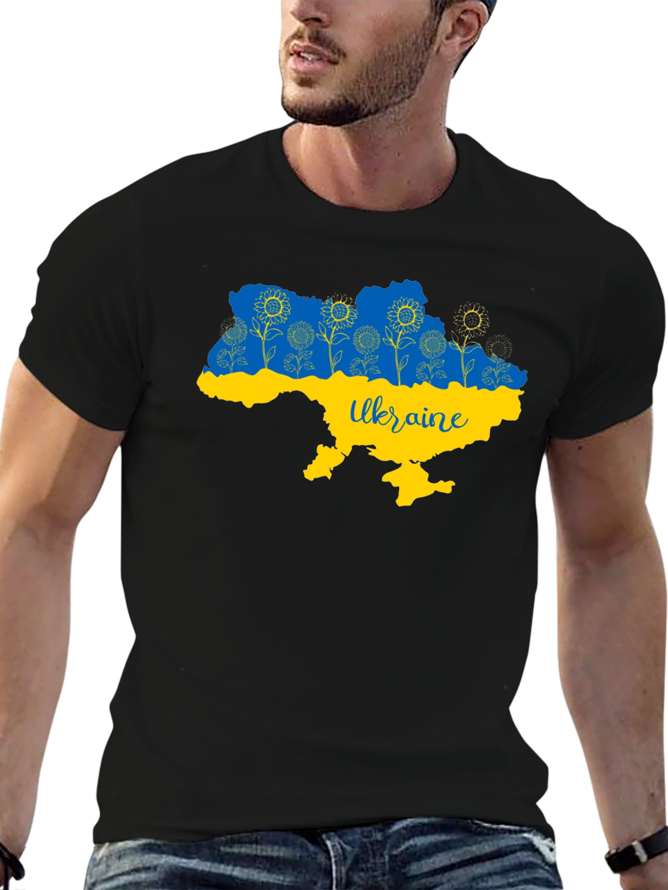 Ukraine Map Sunflower T-Shirt