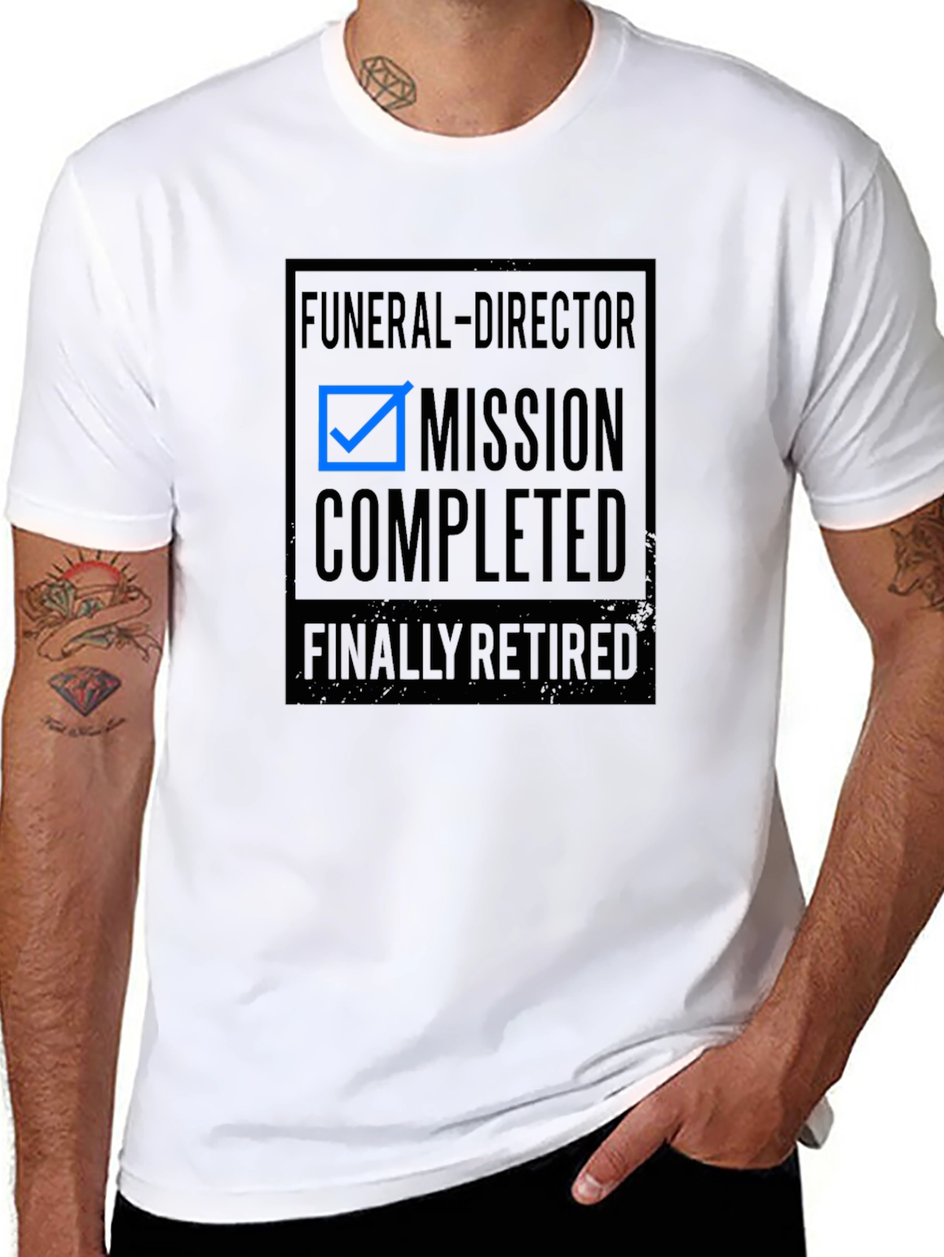 Funeral Director Retirement T-Shirt - Mission Completed!