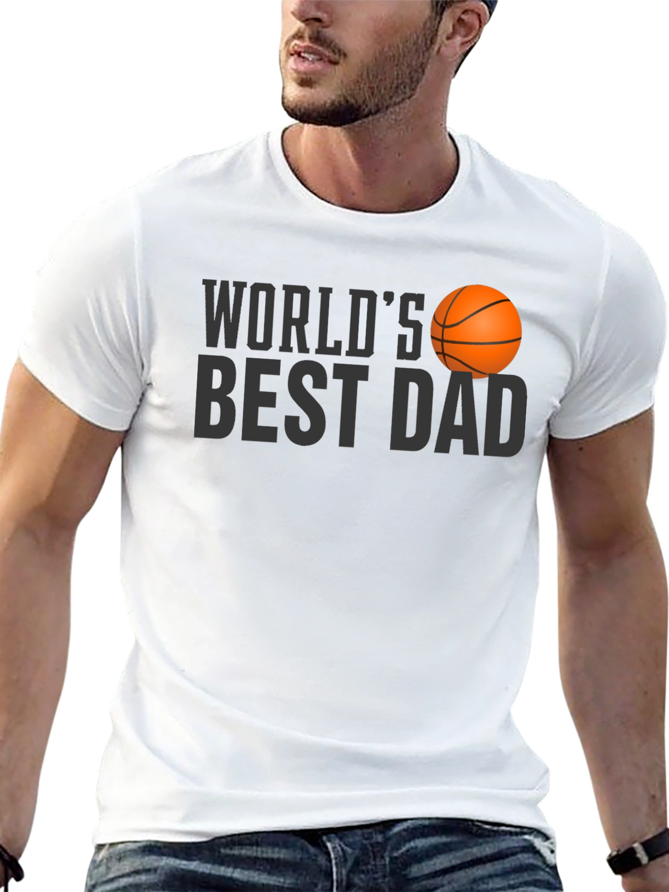 Worlds Best Dad Basketball T-Shirt