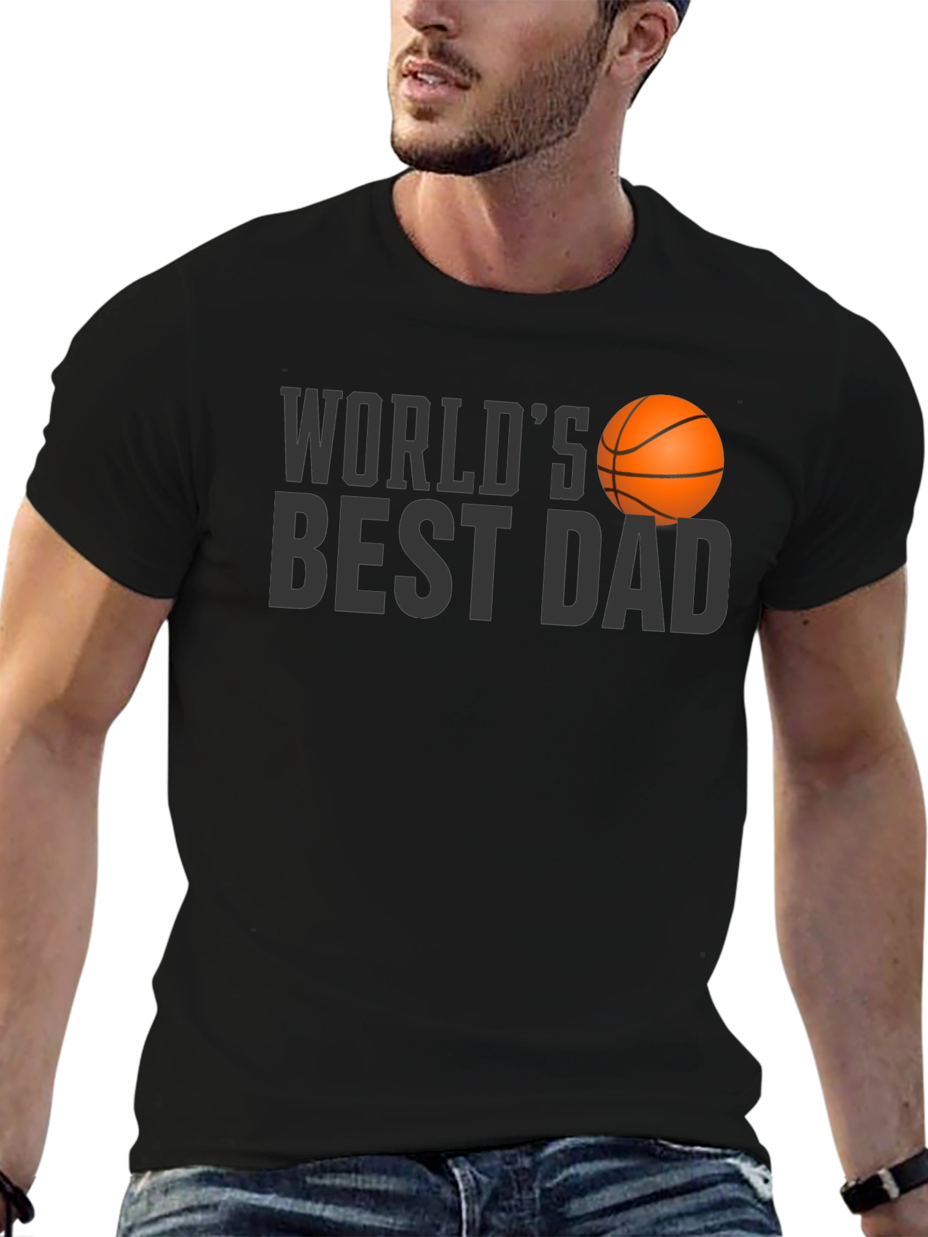 Worlds Best Dad Basketball T-Shirt