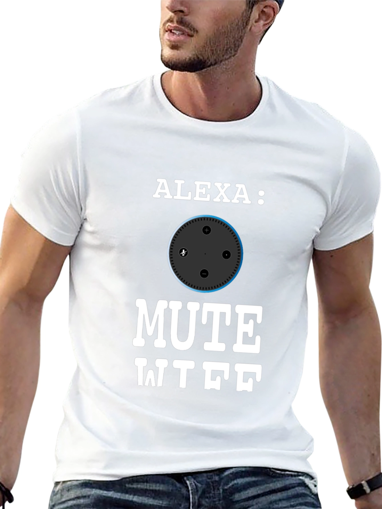Alexa Mute WTF Funny T-Shirt