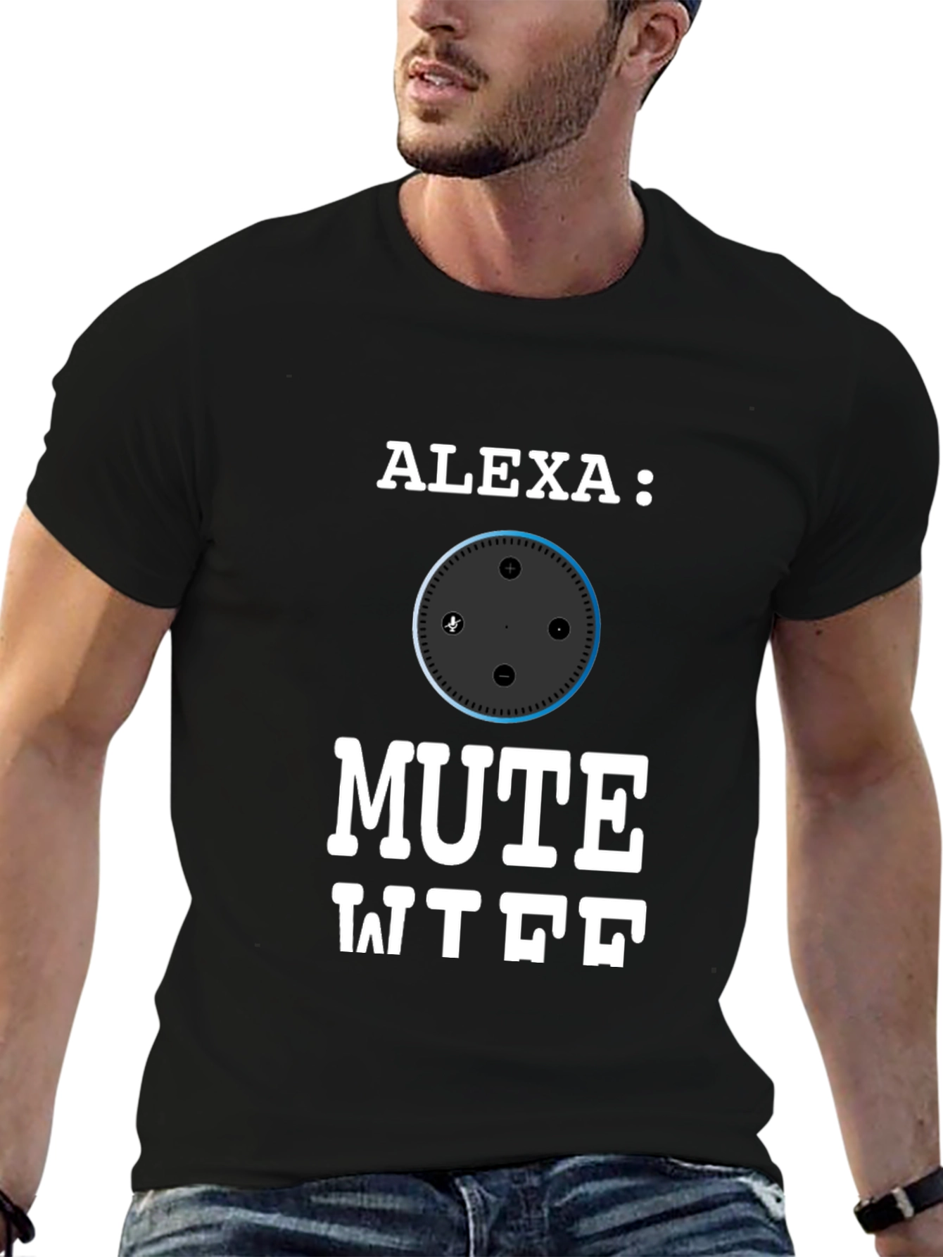 Alexa Mute WTF Funny T-Shirt