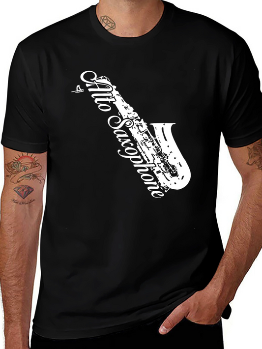 Alto Saxophone Graphic T-Shirt - Music Lover Tee