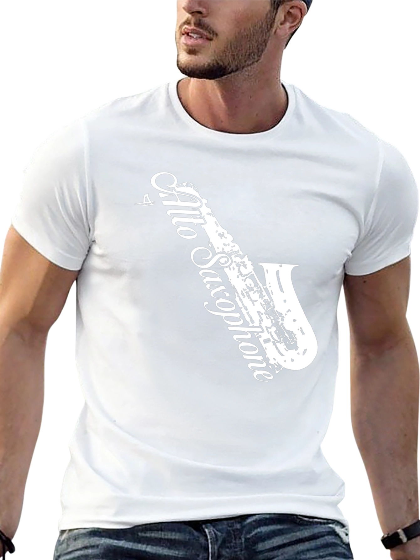 Alto Saxophone Graphic T-Shirt - Music Lover Tee