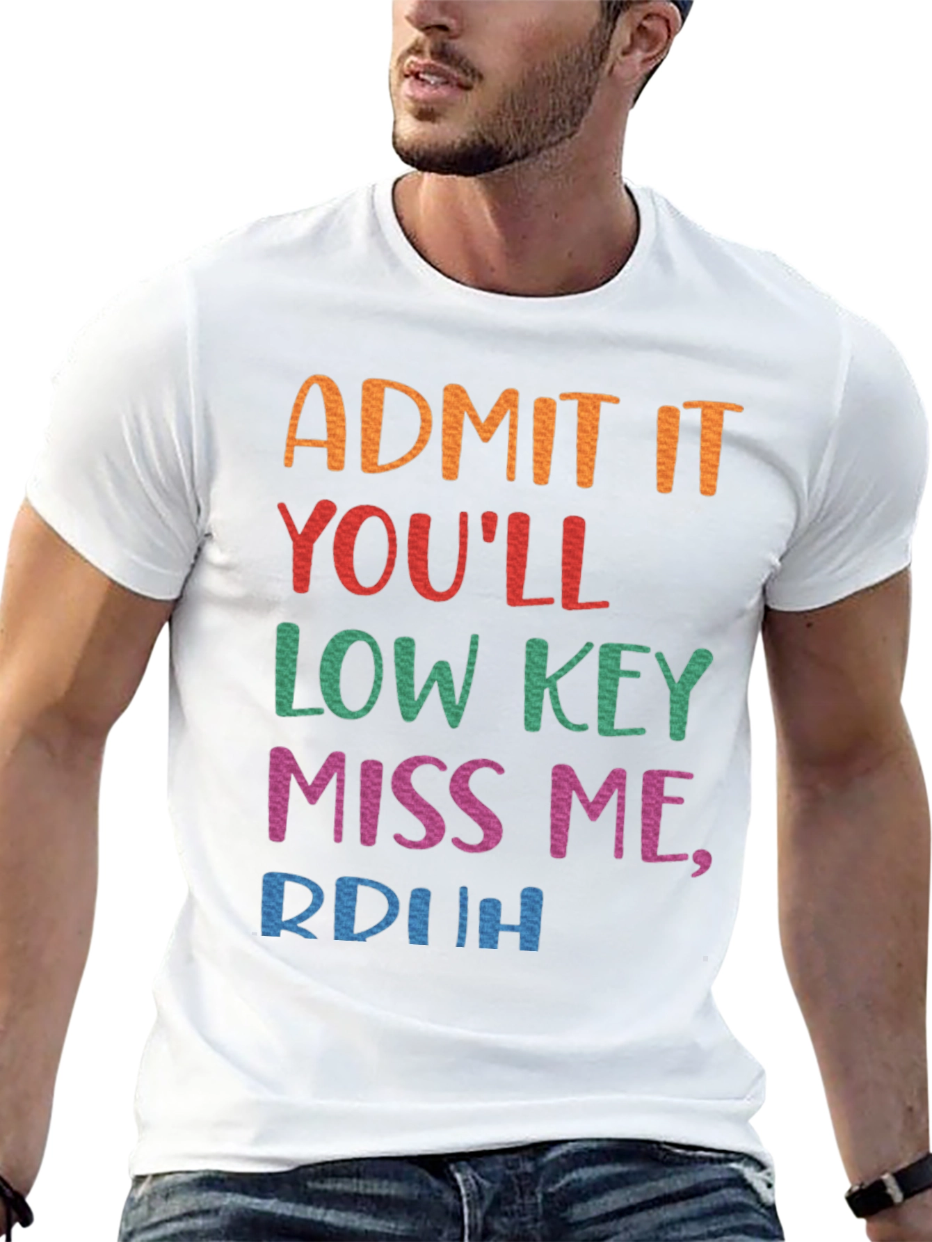 Admit It Youll Low Key Miss Me Black Tee