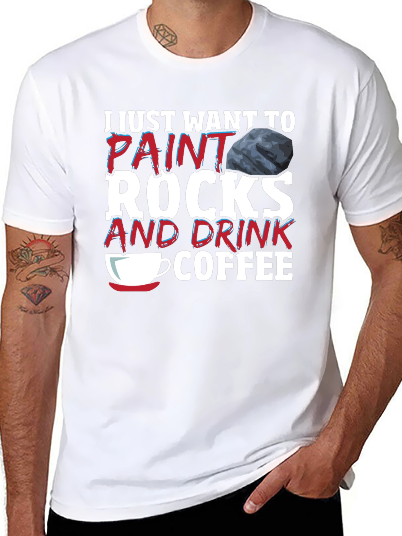 Paint Rocks and Drink Coffee T-Shirt