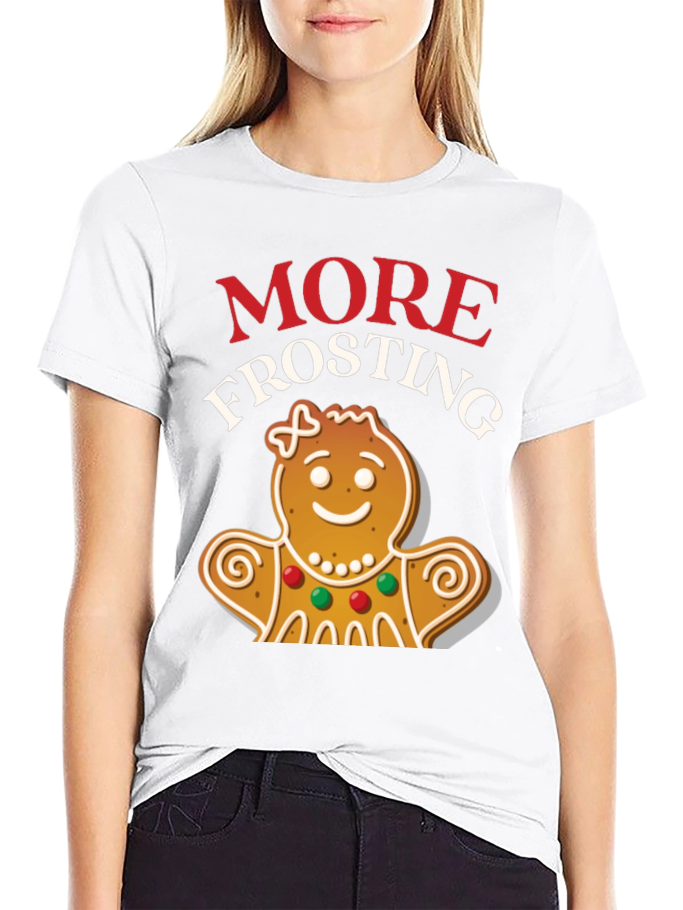 More Frosting Gingerbread Christmas Graphic Tee