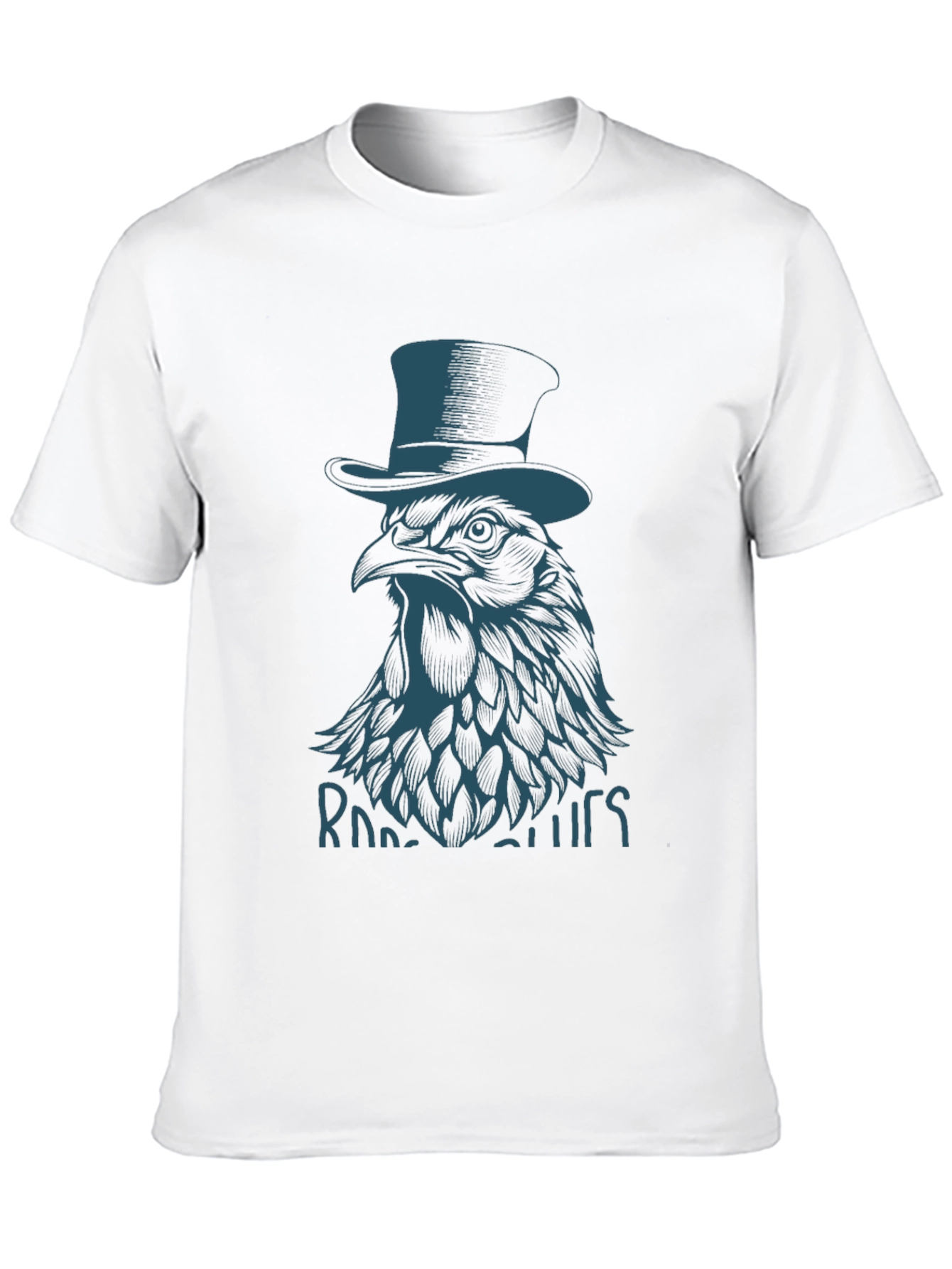 Rooster Blues Graphic T-Shirt - Black