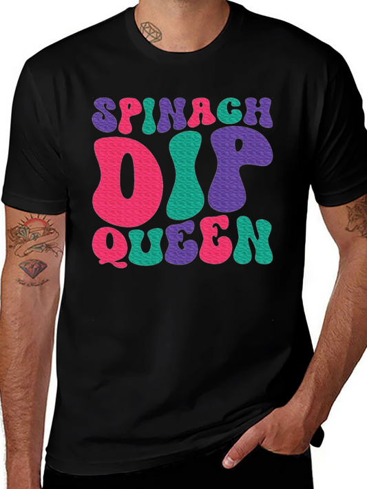 Spinach Dip Queen Graphic T-Shirt - Retro Style