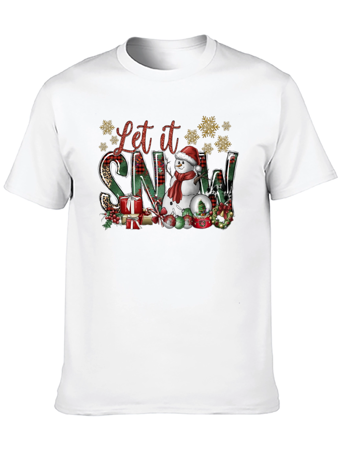 Festive Let it Snow Christmas T-Shirt