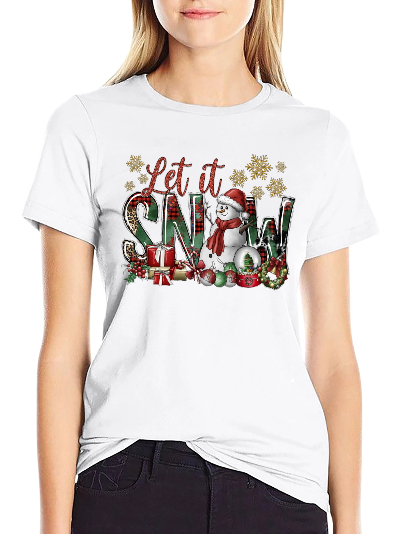 Festive Let it Snow Christmas T-Shirt