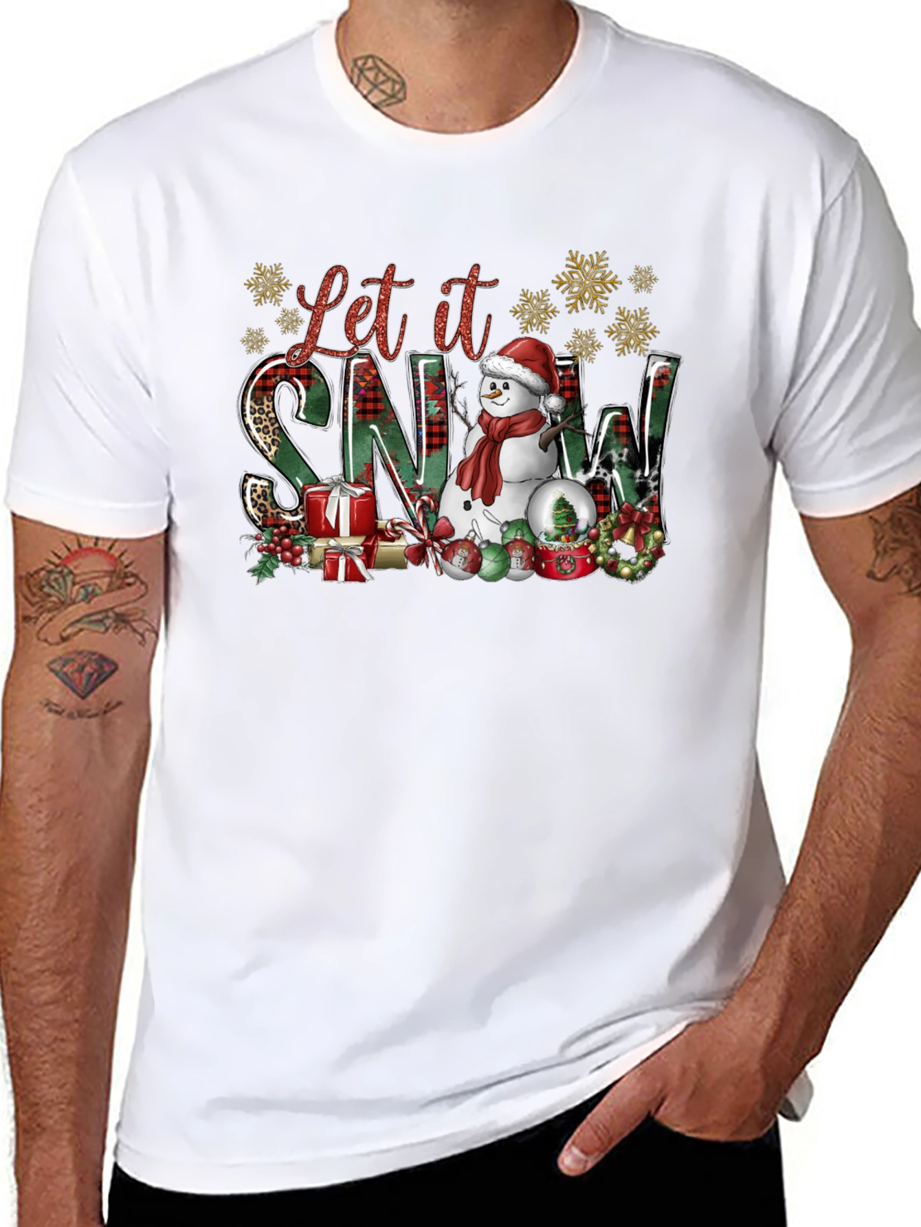 Festive Let it Snow Christmas T-Shirt