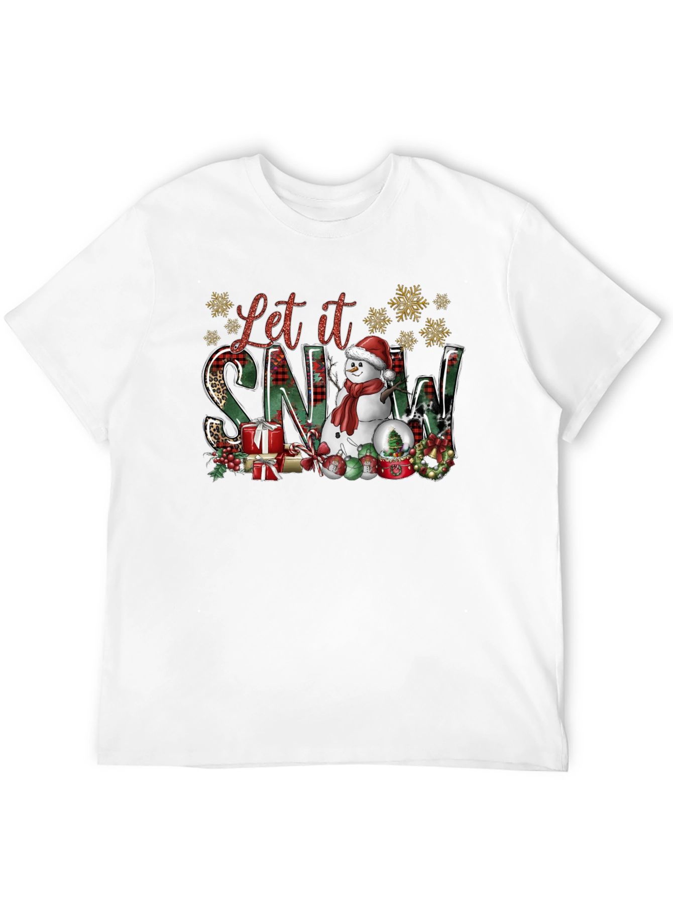 Festive Let it Snow Christmas T-Shirt