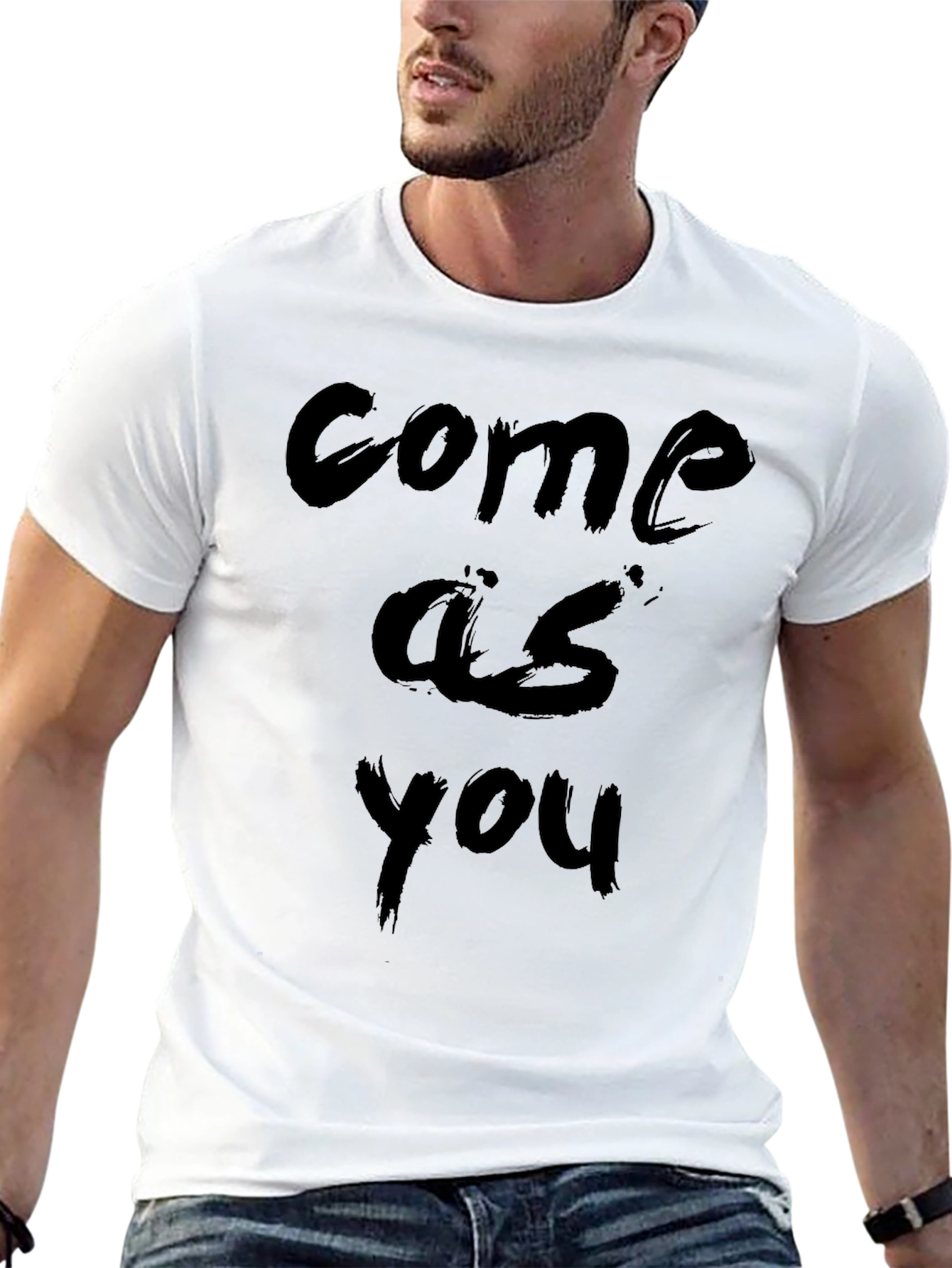 Come As You Are Black Tee