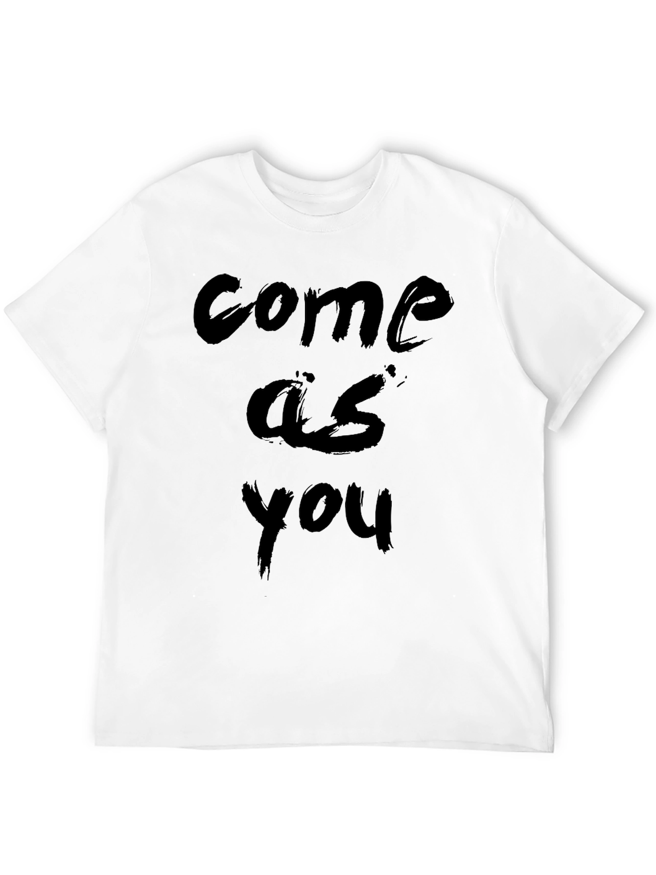 Come As You Are Black Tee