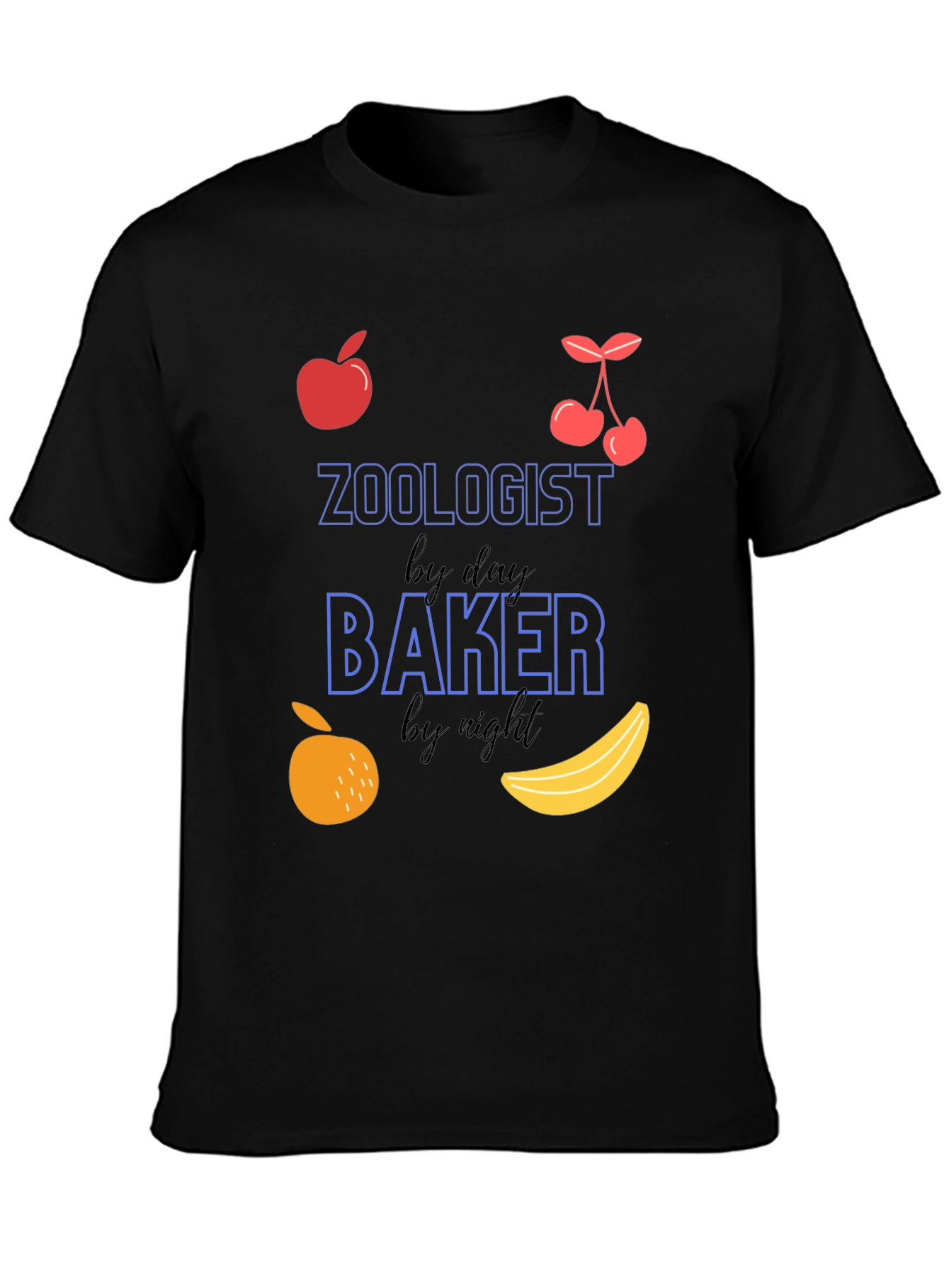 Zoologist by Day Baker by Night Funny T-Shirt