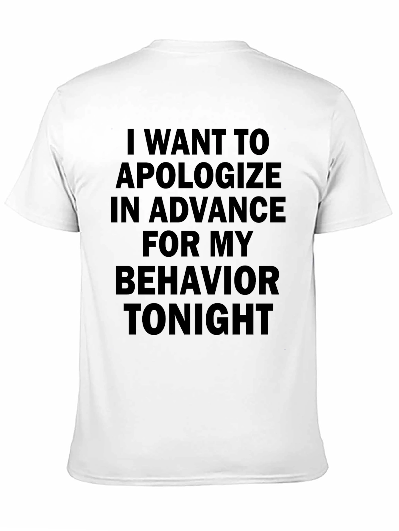 Apology T-Shirt - Hilarious Warning Tee