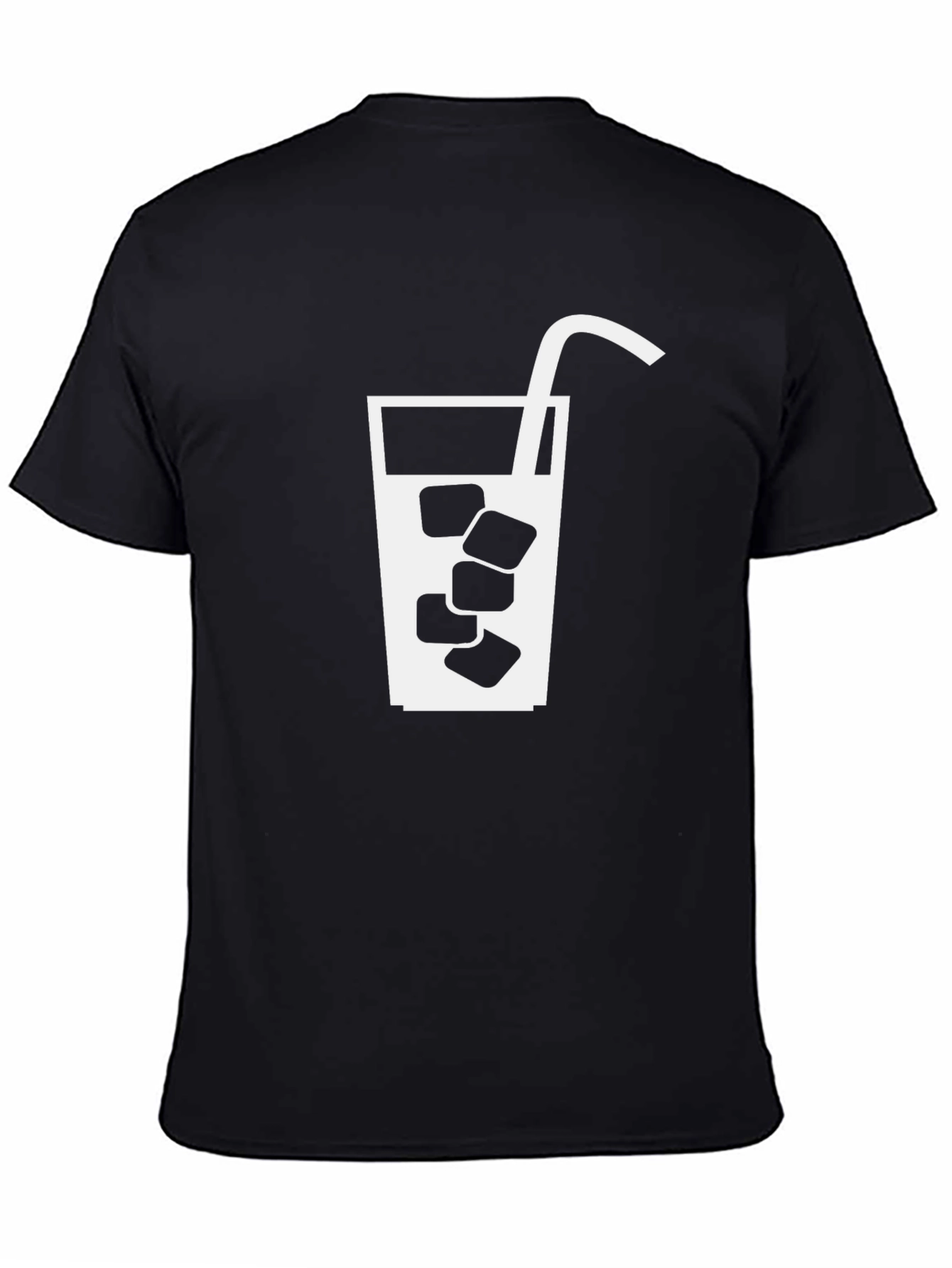 Cool Drink Graphic Tee - Black Cotton T-Shirt