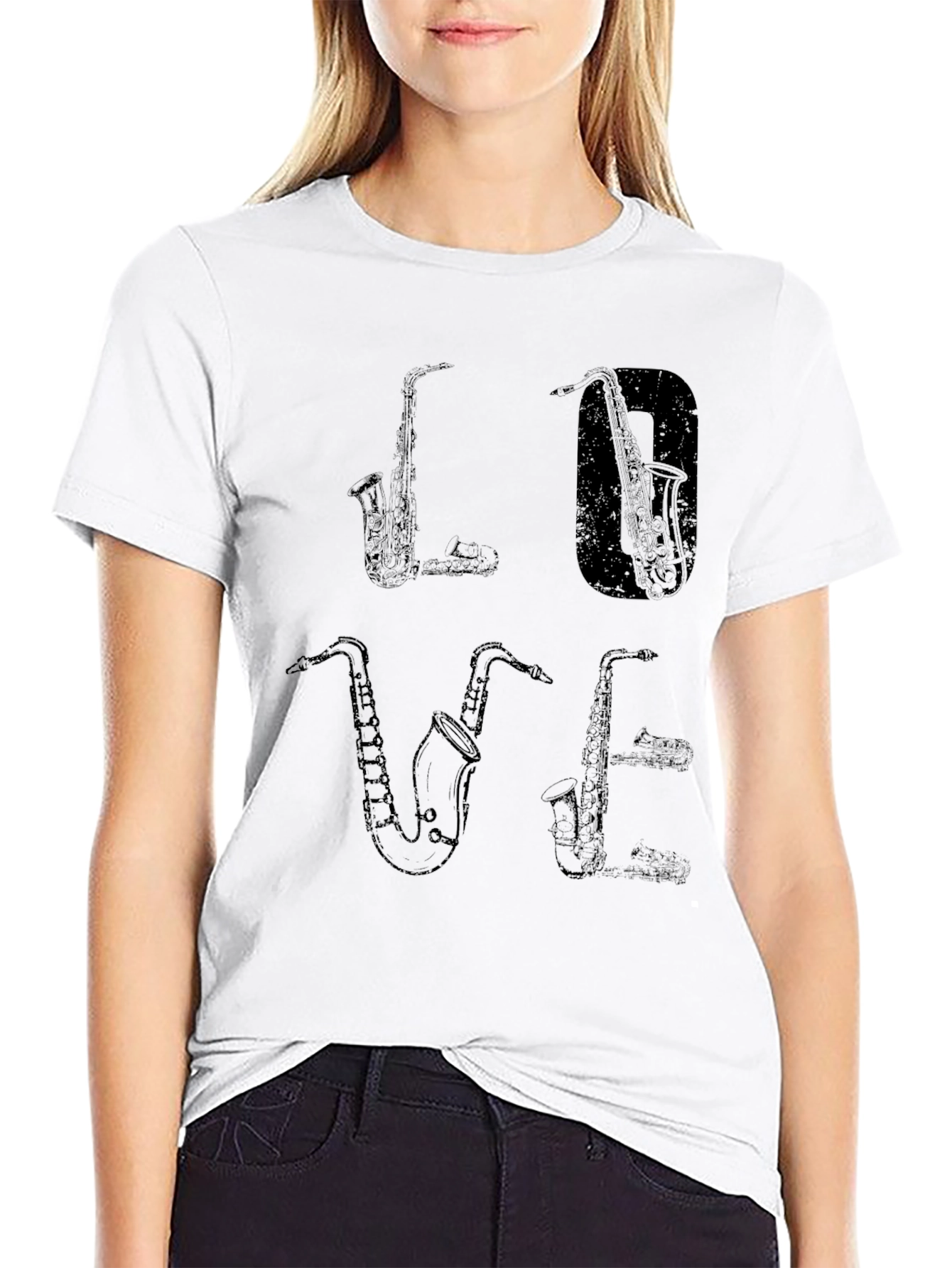 Saxophone Love T-Shirt - Music Lovers Tee